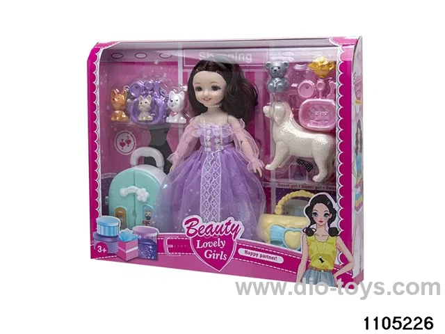 12 inch doll set in window box