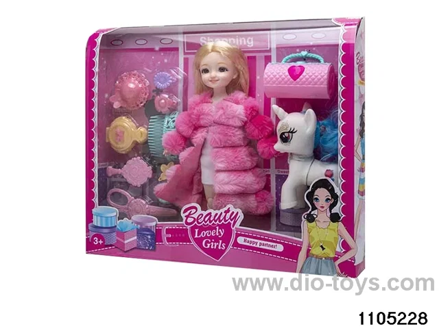 12 inch doll set in window box