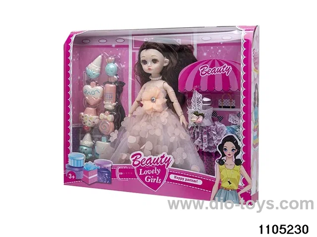 12 inch doll set in window box