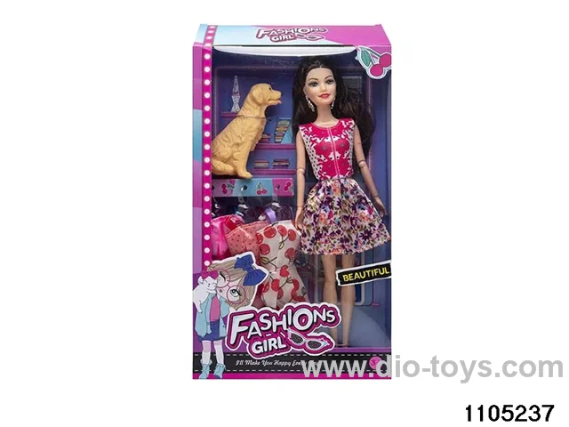 11.5 inch 9 jointed doll set in window box