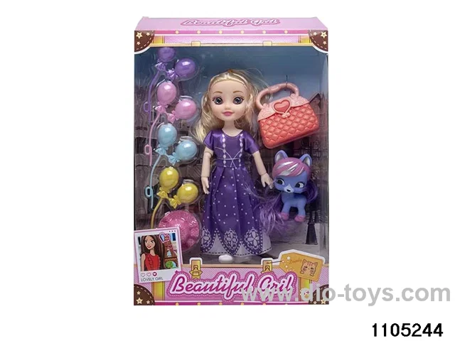 12 inch doll set in window box