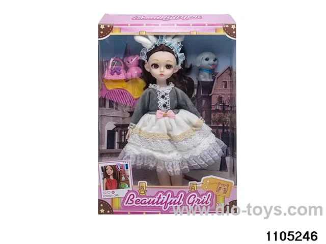 12 inch doll set in window box