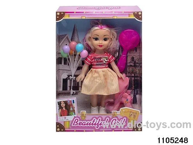 10 inch doll set with music in window box