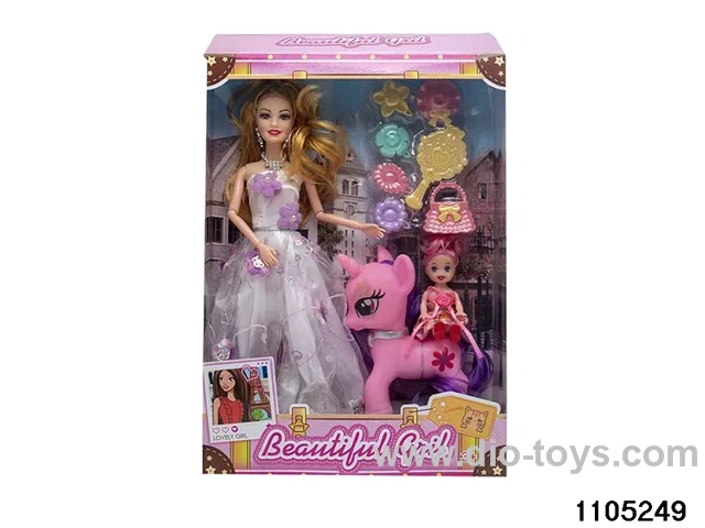11.5 inch 9 jointed doll set in window box