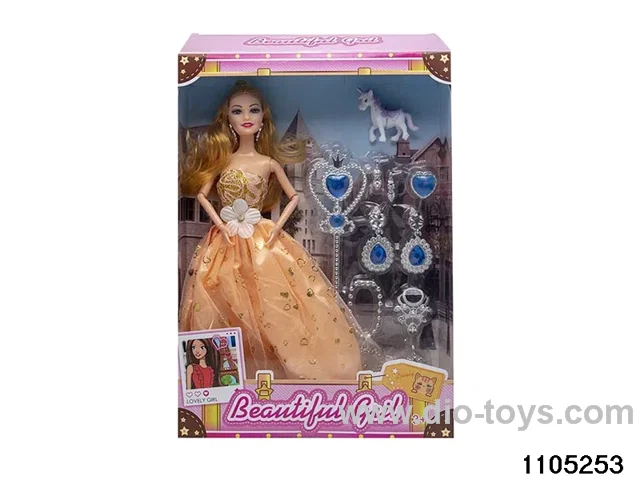 11.5 inch 9 jointed doll set in window box