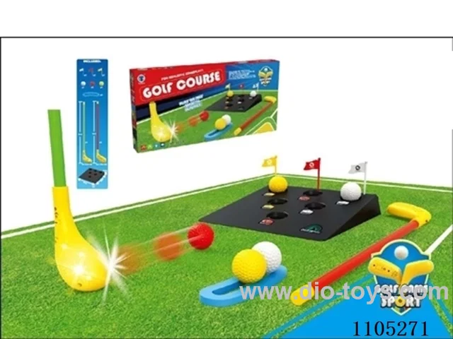 Sloping golf practice table (with sound and light)