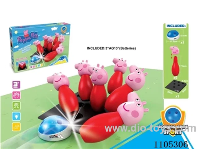 Piglet with bowling alley