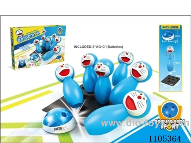 Tinker Bell Cat bowling with slant table