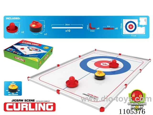 Jigsaw scene suspension curling combination