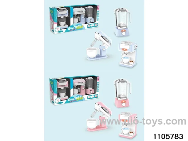 Coffee Maker, Whisk, Juicer Set in window box