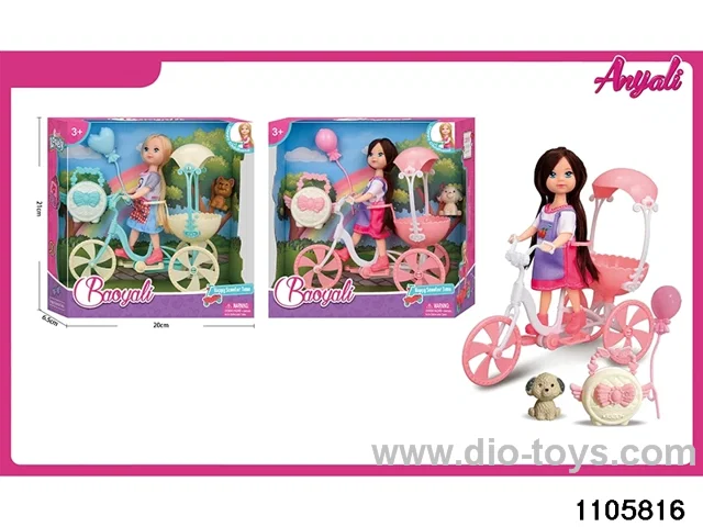 5 inch doll set in window box