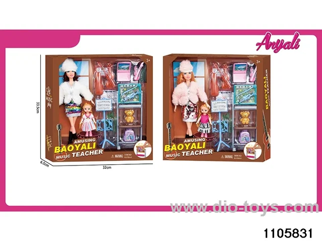 11 Jointed Doll Set in window box