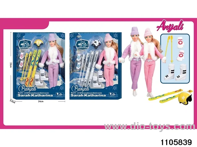 11 Jointed Doll Set in window box