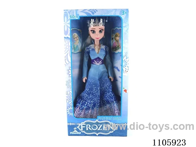 60cm empty snow Princess doll + Crown earrings window box