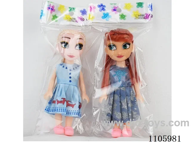 6 "Solid Snow Princess (2 mixed) opp bag