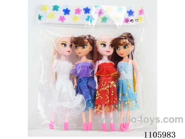 7 "Solid Snow Princess (4 mixed) opp bag