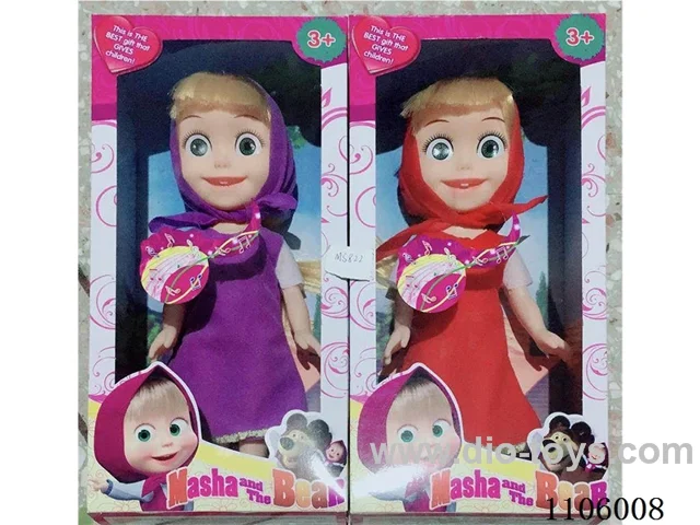 14-inch full-body Martha Masha Barbie Doll Girl Playhouse toy set with music birthday gift