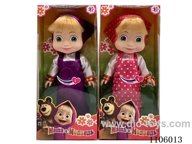 New body vinyl 14 "Martha and Bear Doll oil eye with Martha theme song