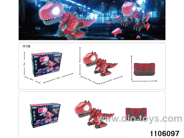 RC assembled dinosaurs in color box