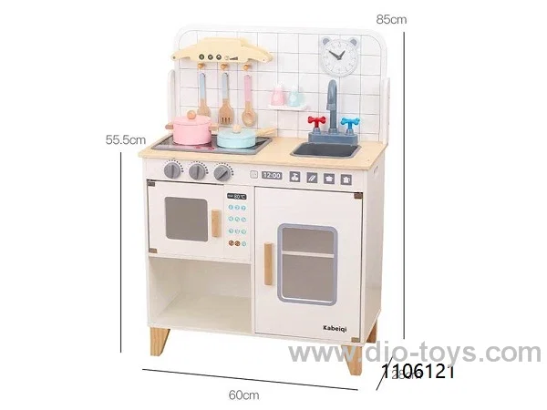 WOODEN WHITE KITCHEN IN COLOR BOX