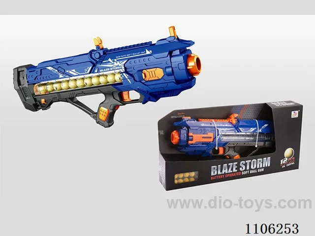 B/O soft gun (12 bullets, rechargeable battery, usb cable)