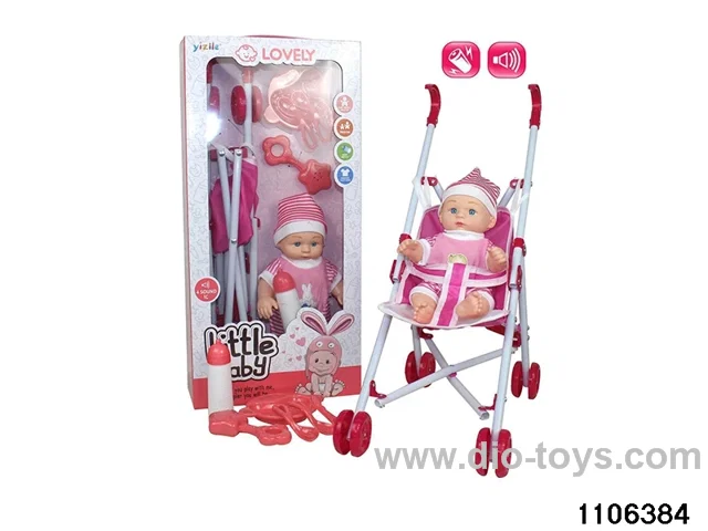 10 inch doll with 4 IC included battery