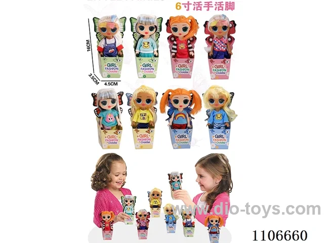 6 inch live hand and foot surprise doll (8 mixed, single pack)