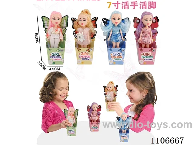 7 inch Live hand and foot Bratz doll (4 mixed, single)