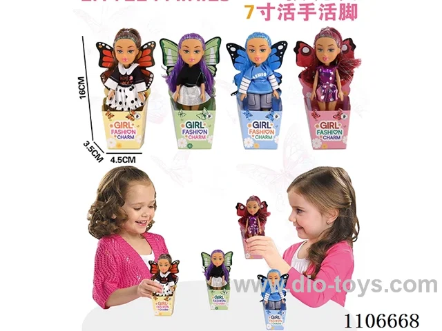 7 inch Live hand and foot Bratz doll (4 mixed, single)