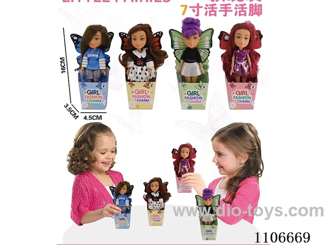 7 inch Live hand and foot Bratz doll (4 mixed, single)