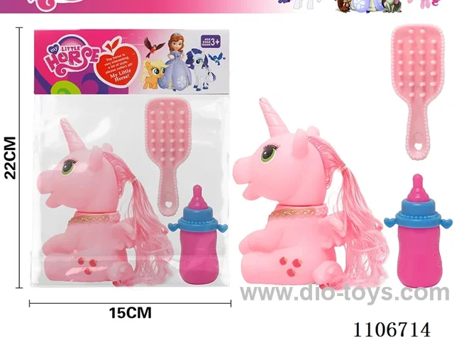 Unicorn + bottle/comb