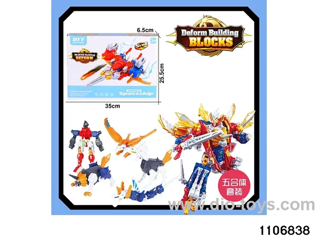 5-in-1 Transformers in color box