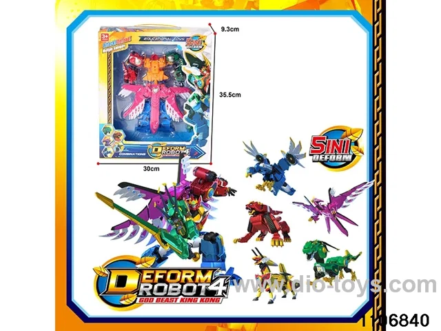 6-in-1 Transformers in color box