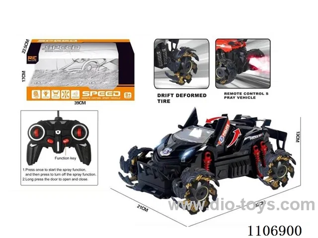 rc car with spray