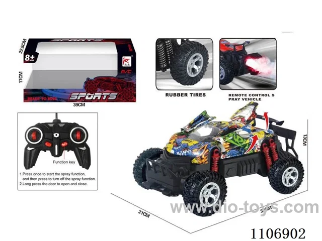 rc car with spray not included battery