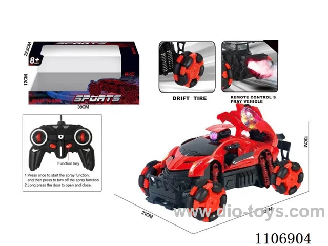 rc car with spray