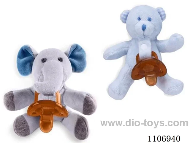Soothing Plush Doll (silicone pacifier)