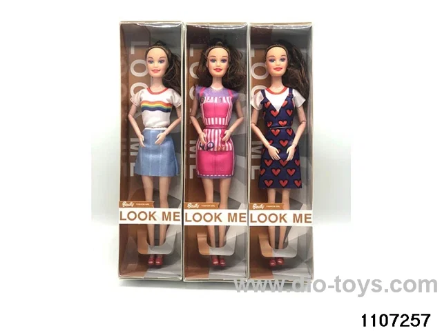 11 inch 9 joint Barbie in window box