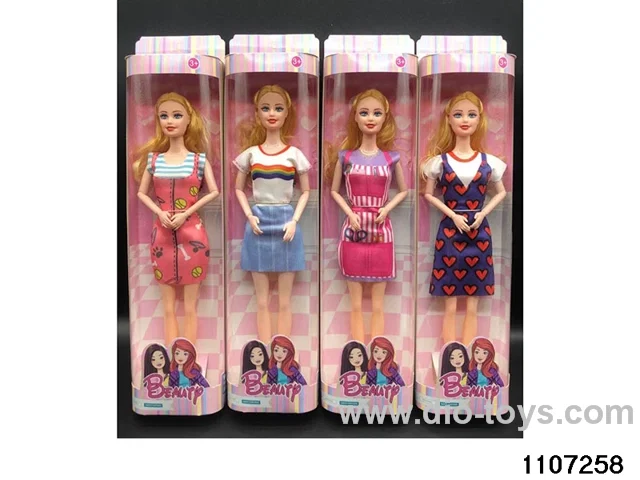 11 inch 9 joint Barbie in window box