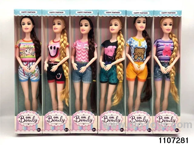11 inch 9 joint Barbie in window box
