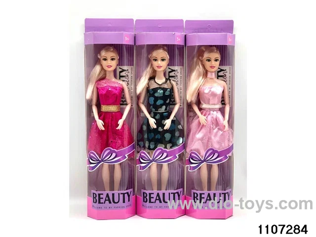 11 inch 9 joint Barbie in window box