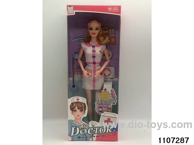 11 inch 9 joint Barbie in window box