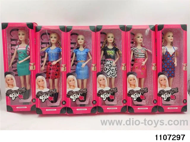 11 inch 9 joint Barbie in window box