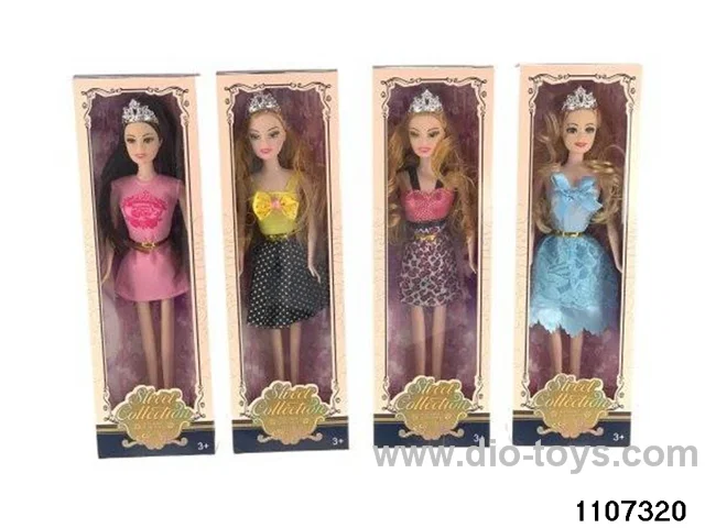 11 inch 6 joint Barbie in window box