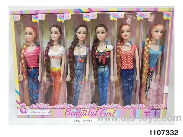 11 inch 9 joint Barbie in window box