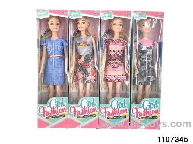11 inch 6 joint Barbie in window box