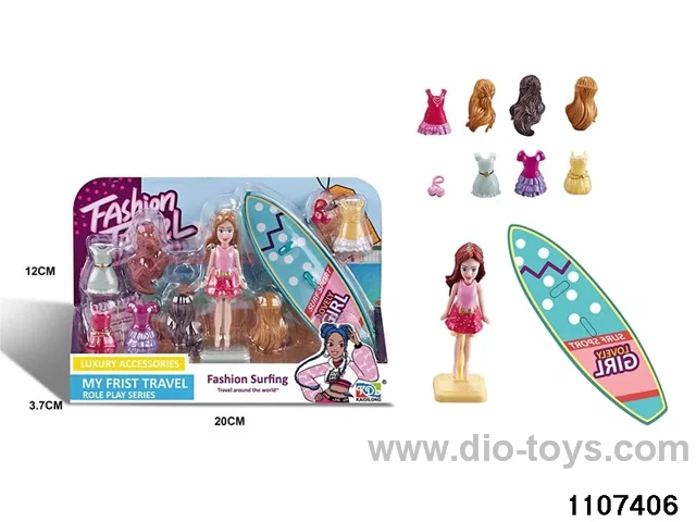 Barbie doll set in color box