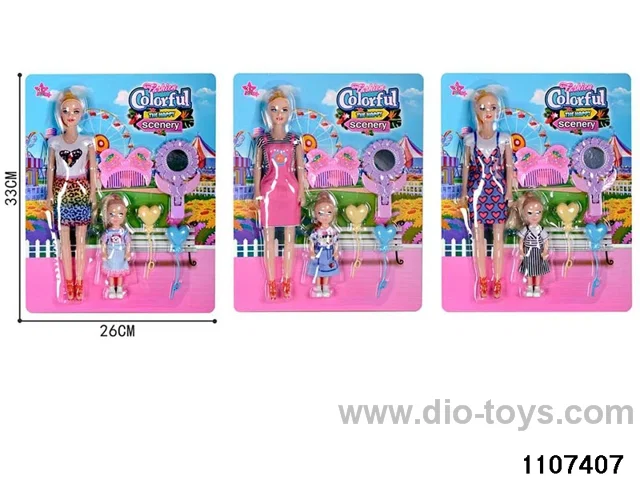 11.5 inch Barbie doll set in Blister card