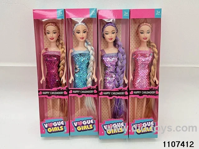 Barbie doll set in window box