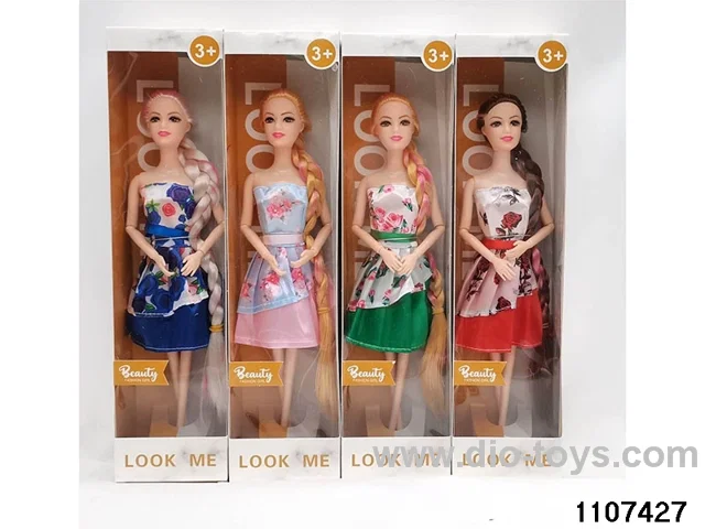11.5 inch 9 joint Barbie in window box